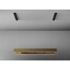 Falmec Light Is.120 C0001 Profilo Bronzo Sat. Nero 220-240V - 50-60Hz T50 C/Filtro Hood Island | Class A | 120 cm island hood, satin bronze profile, Multi-Air technology, LED lighting, touch controls