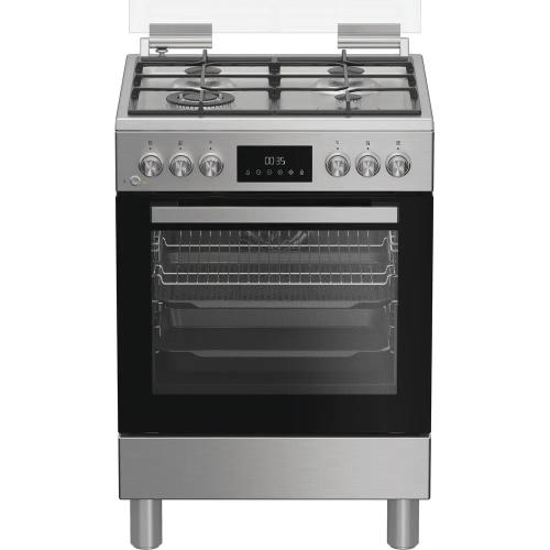 Hotpoint-Ariston HS68G8PHX/E/1 Cooker Freestanding | Class A | Electric oven, 4 gas burners, stainless steel finish