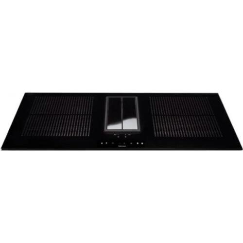 Falmec QUANTUM PRO EASY 90 VETRO NERO LUCIDO RAL 9005 - CUZQ90.04P8#ZZZN461F Dunstabzugshaube Einbau | Klasse A+ | Induktionskochfeld mit integrierter Dunstabzugshaube, schwarze Glaskeramik, Double-Bridge-Funktion, Motor Brushless, Luftdurchsatz 600 m³/h