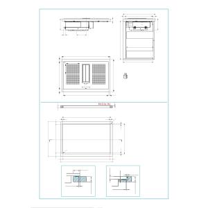 Falmec QUANTUM PRO EASY 90 VETRO NERO LUCIDO RAL 9005 - CUZQ90.04P8#ZZZN461F Dunstabzugshaube Einbau | Klasse A+ | Induktionskochfeld mit integrierter Dunstabzugshaube, schwarze Glaskeramik, Double-Bridge-Funktion, Motor Brushless, Luftdurchsatz 600 m³/h