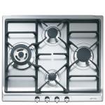 Smeg SER60SGH3 Gas hob Built-in | Class - | 4 gas burners, electronic ignition, cast iron grids