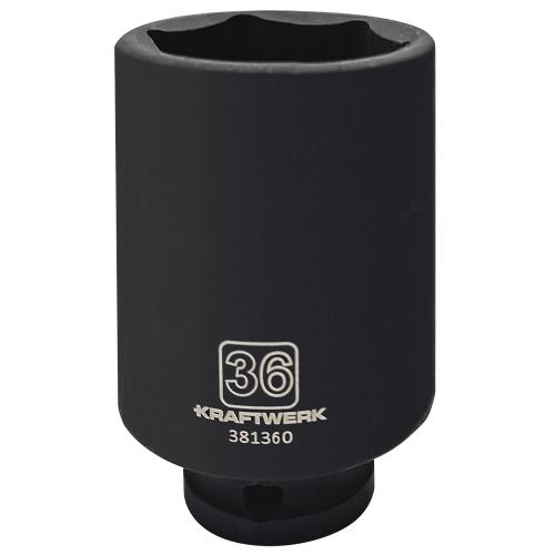 Kraftwerk Tools 381360 Douille longue impact, 1/2", 36 mm