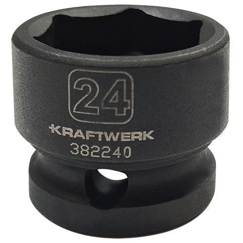 Kraftwerk Tools 382240 1/2" kurze Schlag-Stecknuss 24 mm