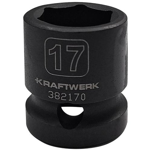 Kraftwerk Tools 382170 1/2" kurze Schlag-Stecknuss 17 mm
