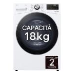 LG RH18U8AVCW Dryer Freestanding | Class D | Motore Direct Drive, AI Dry, Wi-Fi