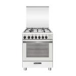 Glem Gas SA664MWH6 Cocina Instalación libre | Clase energética A | Cucina, Acciaio inox, Manopola