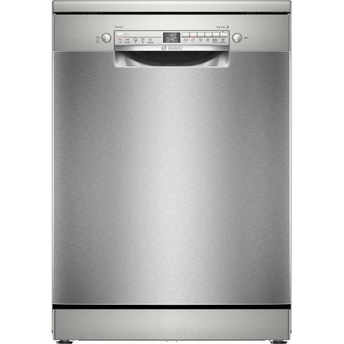 BOSCH SMS2HTI02E Geschirrspüler Freistehend | Klasse D | Freie Installation, Maximale Größe (60 cm), Edelstahl