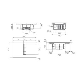 elica NIKOLATESLA FIT XL RAW BR/A/83 - PRF0202499 Induktionskochfeld mit integrierter dunstabzugshaube einbau Induktionskochfeld mit Dunstabzugshaube, mattschwarzes Glas, 83 cm, Touch-Schieberegler | Energieklasse A
