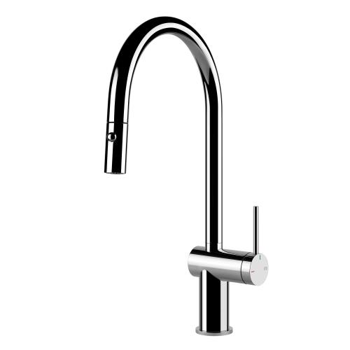 Gessi INEDITO Due Getti Chrome - 60413#031 Einhandhebelmischer Spüle | Zwei Strahlen