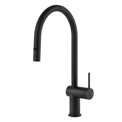 Gessi INEDITO Due Getti Matte Black - 60413#299 Mixer tap Sink | Matt black, Switchable dual jet, Normal and spray jet