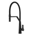 Gessi PROTON Semiprofessionale Matte Black - 17191#299 Grifo monocomando Fregadero | Negro mate, Caño semiprofesional doble función, Altura caño 250 mm