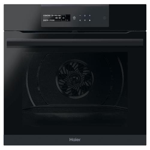 Haier HWO60SM6B9BH Backofen Einbau | Klasse A+ | Capacità 70 L, 9 funzioni cottura, Pulizia Pirolitica