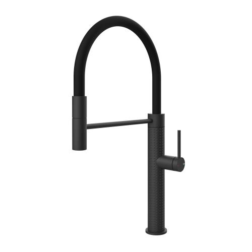 Gessi GESSI 316 Semiprofessionale Matte Black - 60014#299 Mixer tap Sink | Matt black, Semi-professional dual function spout, Spout height 250 mm