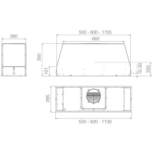 elica CT35 PRO IX/A/120 - PRF0183210 Hood Built-in | Class B | Stainless steel, Width 120cm, LED lighting