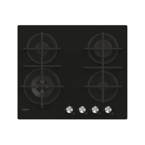 Candy CDIV6GBFE4WB Gaskochfeld einbau Schwarz, Einbauversion, 60 cm
