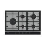 Haier HAHG7WL5XH Gaskochfeld einbau Edelstahl, Einbauversion, 74.5 cm
