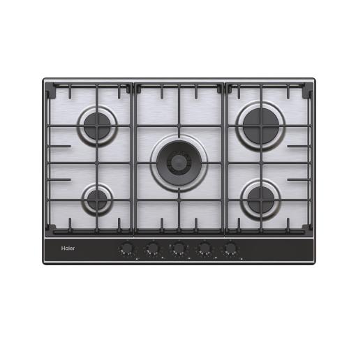 Haier HAHG74S2X Gaskochfeld Einbau | Edelstahl, Einbauversion, 74.5 cm