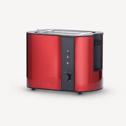SEVERIN AT2217 Toaster | 2 fetta/e, Metallico, Rosso