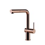 Gessi INEDITO Monogetto Copper PVD - 60433#030 Mitigeur Évier | Cuivre Brillant Pvd, Bec monogicler fixe, Débit réduit économie eau