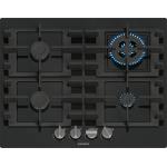 Siemens EN6B6HK40 Gaskochfeld einbau Schwarz, Einbauversion, 60 cm