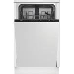 Beko BDIS16030 Lavavajillas | Totalmente ocultable  | Clase energética D | 45 cm, 10 comensales, Totalmente ocultable
