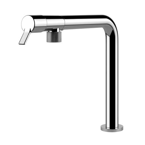 Gessi FISSO Girevole Chrome - 60073#031 Mitigeur Évier | Chrome brillant, Bec pivotant 360°, Débit réglable