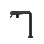Gessi FISSO Girevole Matte Black - 60073#299 Mitigeur Évier | Noir mat, Bec pivotant 360°, Débit réglable