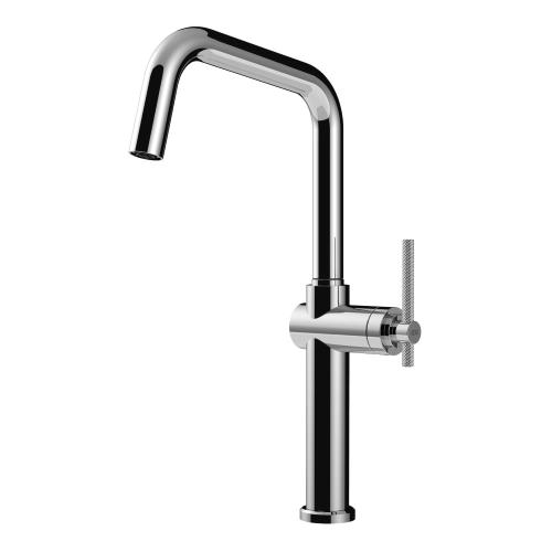 Gessi HABITO Girevole Chrome - 60650#031 Mixer tap Sink | Shiny chrome, 360° swivel spout, Adjustable flow