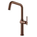 Gessi HABITO Girevole Copper Brushed PVD - 60650#708 Mitigeur Évier | Cuivre brossé PVD, Bec pivotant 360°, Débit réglable