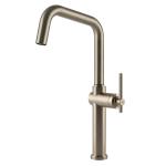 Gessi HABITO Girevole Finox Brushed Nickel - 60650#149 Mitigeur Évier | Nickel brossé Finox, Bec pivotant 360°, Débit réglable