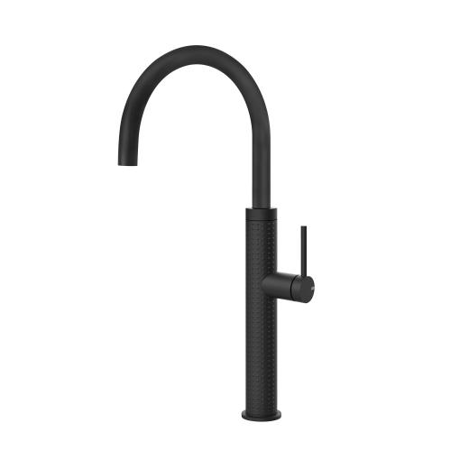 Gessi GESSI 316 Girevole Matte Black - 60020#299 Mitigeur Évier | Noir mat, Bec pivotant 360°, Débit réglable
