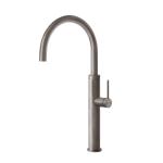 Gessi GESSI 316 Girevole Steel Brushed - 60020#239 Grifo monocomando Fregadero | Acero Inoxidable Cepillado, Caño giratorio 360°, Caudal ajustable