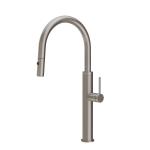 Gessi GESSI 316 Due Getti Steel Brushed - 60022#239 Mitigeur Évier | Acier Inoxydable Brossé, Double jet commutable, Jet normal et vaporisé