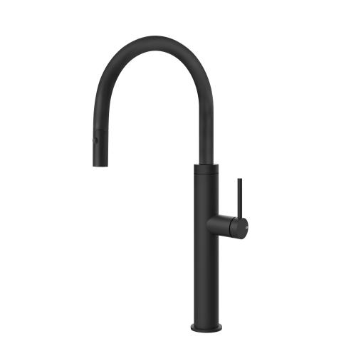 Gessi GESSI 316 Due Getti Matte Black - 60022#299 Mitigeur Évier | Noir mat, Double jet commutable, Jet normal et vaporisé