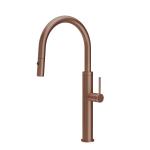 Gessi GESSI 316 Due Getti Copper Brushed PVD - 60022#708 Mitigeur Évier | Cuivre brossé PVD, Double jet commutable, Jet normal et vaporisé