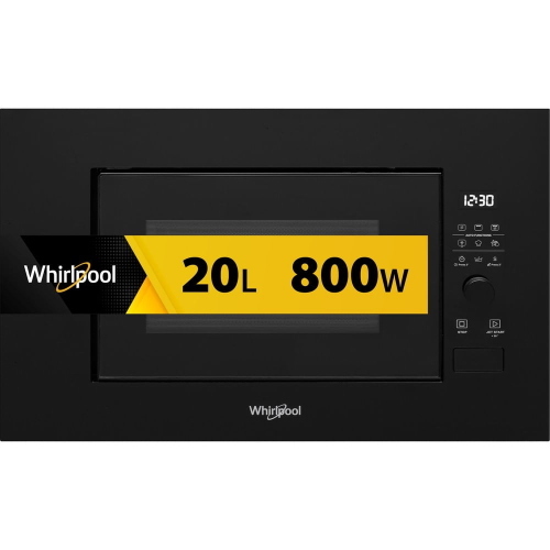 Whirlpool WMF200GNB Microwave oven Grill microwave | Recessed, Microwave with Grill, 20 L